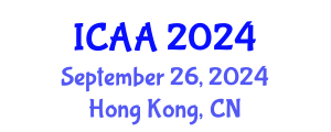 International Conference on Aeronautics and Aeroengineering (ICAA) September 26, 2024 - Hong Kong, China