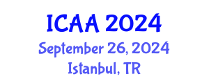 International Conference on Aeronautics and Aeroengineering (ICAA) September 26, 2024 - Istanbul, Turkey