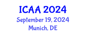 International Conference on Aeronautics and Aeroengineering (ICAA) September 19, 2024 - Munich, Germany