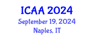 International Conference on Aeronautics and Aeroengineering (ICAA) September 19, 2024 - Naples, Italy