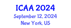 International Conference on Aeronautics and Aeroengineering (ICAA) September 12, 2024 - New York, United States