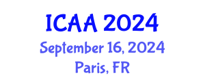International Conference on Aeronautics and Aeroengineering (ICAA) September 16, 2024 - Paris, France