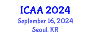 International Conference on Aeronautics and Aeroengineering (ICAA) September 16, 2024 - Seoul, Republic of Korea