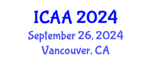 International Conference on Aeronautics and Aeroengineering (ICAA) September 26, 2024 - Vancouver, Canada