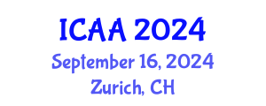 International Conference on Aeronautics and Aeroengineering (ICAA) September 16, 2024 - Zurich, Switzerland