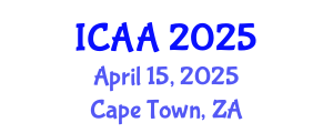 International Conference on Aeronautics and Aeroengineering (ICAA) April 15, 2025 - Cape Town, South Africa