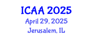 International Conference on Aeronautics and Aeroengineering (ICAA) April 29, 2025 - Jerusalem, Israel