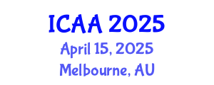 International Conference on Aeronautics and Aeroengineering (ICAA) April 15, 2025 - Melbourne, Australia