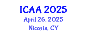 International Conference on Aeronautics and Aeroengineering (ICAA) April 26, 2025 - Nicosia, Cyprus