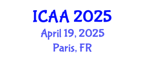 International Conference on Aeronautics and Aeroengineering (ICAA) April 19, 2025 - Paris, France
