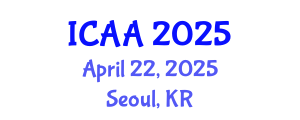 International Conference on Aeronautics and Aeroengineering (ICAA) April 22, 2025 - Seoul, Republic of Korea