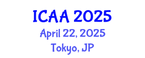 International Conference on Aeronautics and Aeroengineering (ICAA) April 22, 2025 - Tokyo, Japan