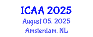 International Conference on Aeronautics and Aeroengineering (ICAA) August 05, 2025 - Amsterdam, Netherlands