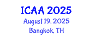 International Conference on Aeronautics and Aeroengineering (ICAA) August 19, 2025 - Bangkok, Thailand