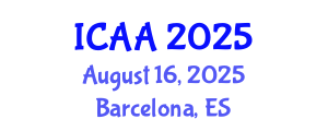 International Conference on Aeronautics and Aeroengineering (ICAA) August 16, 2025 - Barcelona, Spain