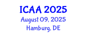 International Conference on Aeronautics and Aeroengineering (ICAA) August 09, 2025 - Hamburg, Germany