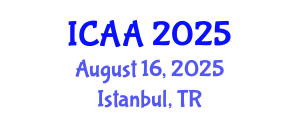 International Conference on Aeronautics and Aeroengineering (ICAA) August 16, 2025 - Istanbul, Turkey