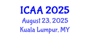 International Conference on Aeronautics and Aeroengineering (ICAA) August 23, 2025 - Kuala Lumpur, Malaysia