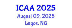 International Conference on Aeronautics and Aeroengineering (ICAA) August 09, 2025 - Lagos, Nigeria