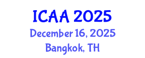 International Conference on Aeronautics and Aeroengineering (ICAA) December 16, 2025 - Bangkok, Thailand