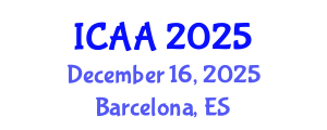 International Conference on Aeronautics and Aeroengineering (ICAA) December 16, 2025 - Barcelona, Spain