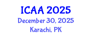 International Conference on Aeronautics and Aeroengineering (ICAA) December 30, 2025 - Karachi, Pakistan