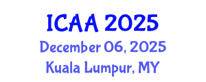International Conference on Aeronautics and Aeroengineering (ICAA) December 06, 2025 - Kuala Lumpur, Malaysia