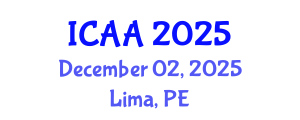 International Conference on Aeronautics and Aeroengineering (ICAA) December 02, 2025 - Lima, Peru