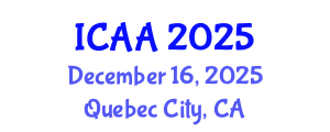 International Conference on Aeronautics and Aeroengineering (ICAA) December 16, 2025 - Quebec City, Canada