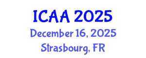 International Conference on Aeronautics and Aeroengineering (ICAA) December 16, 2025 - Strasbourg, France