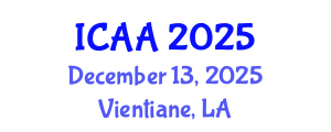 International Conference on Aeronautics and Aeroengineering (ICAA) December 13, 2025 - Vientiane, Laos