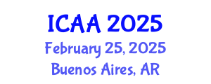 International Conference on Aeronautics and Aeroengineering (ICAA) February 25, 2025 - Buenos Aires, Argentina