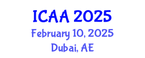 International Conference on Aeronautics and Aeroengineering (ICAA) February 10, 2025 - Dubai, United Arab Emirates