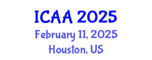International Conference on Aeronautics and Aeroengineering (ICAA) February 11, 2025 - Houston, United States