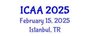 International Conference on Aeronautics and Aeroengineering (ICAA) February 15, 2025 - Istanbul, Turkey