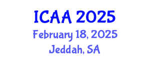 International Conference on Aeronautics and Aeroengineering (ICAA) February 18, 2025 - Jeddah, Saudi Arabia