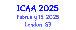 International Conference on Aeronautics and Aeroengineering (ICAA) February 15, 2025 - London, United Kingdom