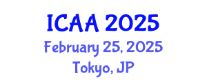 International Conference on Aeronautics and Aeroengineering (ICAA) February 25, 2025 - Tokyo, Japan