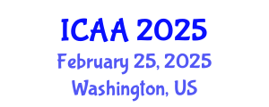 International Conference on Aeronautics and Aeroengineering (ICAA) February 25, 2025 - Washington, United States