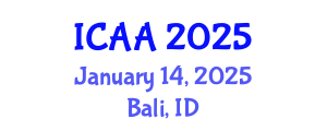 International Conference on Aeronautics and Aeroengineering (ICAA) January 14, 2025 - Bali, Indonesia
