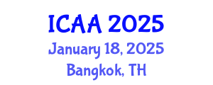 International Conference on Aeronautics and Aeroengineering (ICAA) January 18, 2025 - Bangkok, Thailand