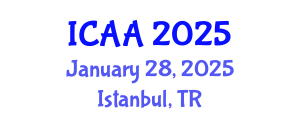 International Conference on Aeronautics and Aeroengineering (ICAA) January 28, 2025 - Istanbul, Turkey