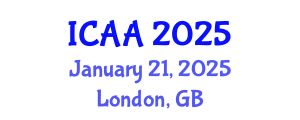 International Conference on Aeronautics and Aeroengineering (ICAA) January 21, 2025 - London, United Kingdom