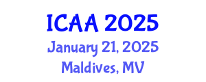 International Conference on Aeronautics and Aeroengineering (ICAA) January 21, 2025 - Maldives, Maldives