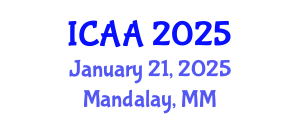 International Conference on Aeronautics and Aeroengineering (ICAA) January 21, 2025 - Mandalay, Myanmar