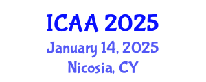 International Conference on Aeronautics and Aeroengineering (ICAA) January 14, 2025 - Nicosia, Cyprus
