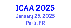 International Conference on Aeronautics and Aeroengineering (ICAA) January 25, 2025 - Paris, France