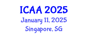 International Conference on Aeronautics and Aeroengineering (ICAA) January 11, 2025 - Singapore, Singapore