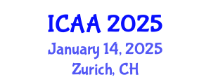 International Conference on Aeronautics and Aeroengineering (ICAA) January 14, 2025 - Zurich, Switzerland