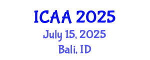 International Conference on Aeronautics and Aeroengineering (ICAA) July 15, 2025 - Bali, Indonesia
